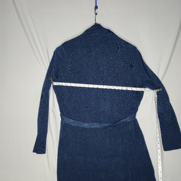 NWT Carol Rose Navy Cardigan With Belt Size XL - Picture 4 of 7